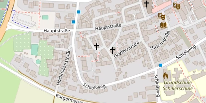 Hochzeitslocation auf Satellitenbild