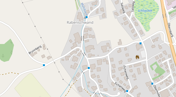 Hochzeitslocation auf Satellitenbild