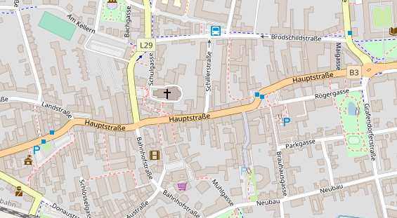 Hochzeitslocation auf Satellitenbild