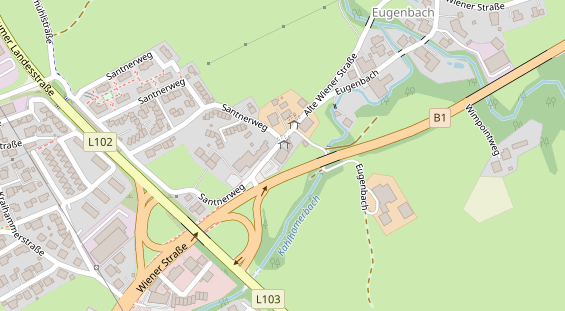 Hochzeitslocation auf Satellitenbild