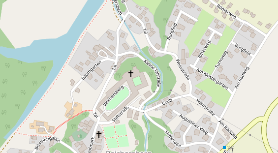 Hochzeitslocation auf Satellitenbild