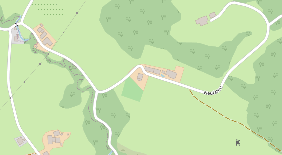 Hochzeitslocation auf Satellitenbild