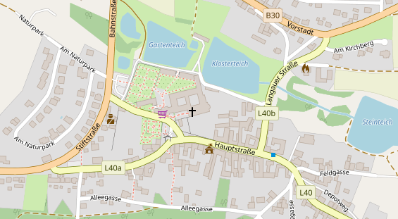 Hochzeitslocation auf Satellitenbild