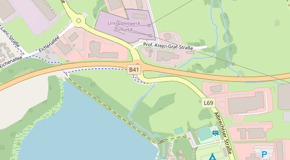 Hochzeitslocation auf Satellitenbild