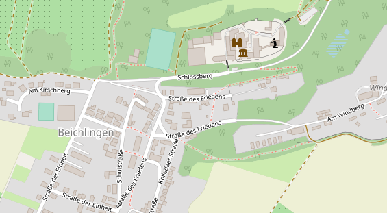 Hochzeitslocation auf Satellitenbild