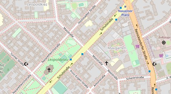 Hochzeitslocation auf Satellitenbild