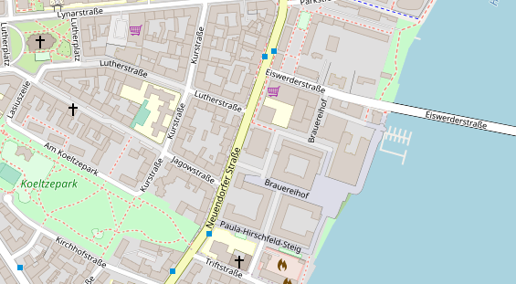 Hochzeitslocation auf Satellitenbild