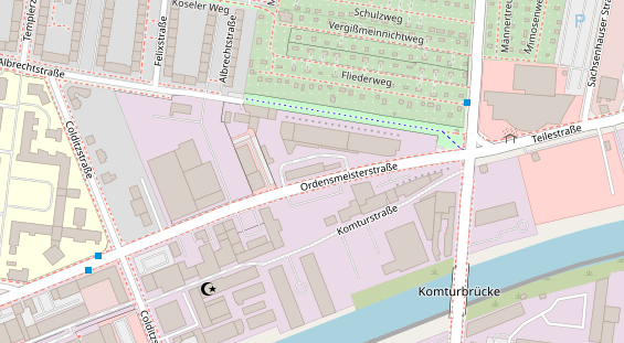 Hochzeitslocation auf Satellitenbild