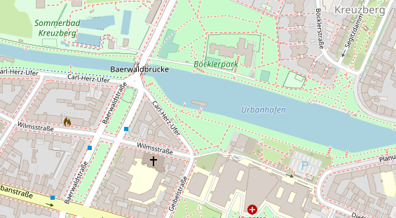 Hochzeitslocation auf Satellitenbild