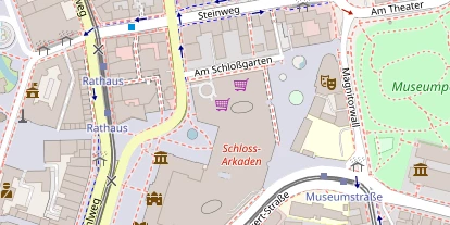 Hochzeitslocation auf Satellitenbild