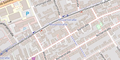 Hochzeitslocation auf Satellitenbild