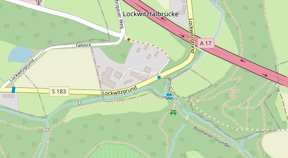 Hochzeitslocation auf Satellitenbild