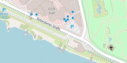 Hochzeitslocation auf Satellitenbild