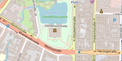 Hochzeitslocation auf Satellitenbild