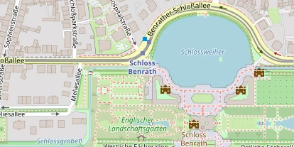 Hochzeitslocation auf Satellitenbild