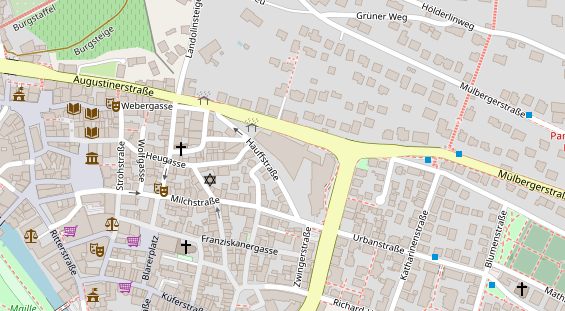 Hochzeitslocation auf Satellitenbild