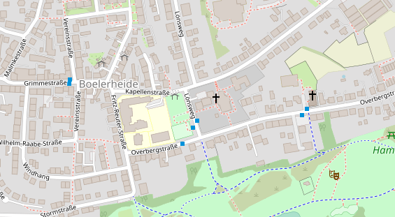 Hochzeitslocation auf Satellitenbild