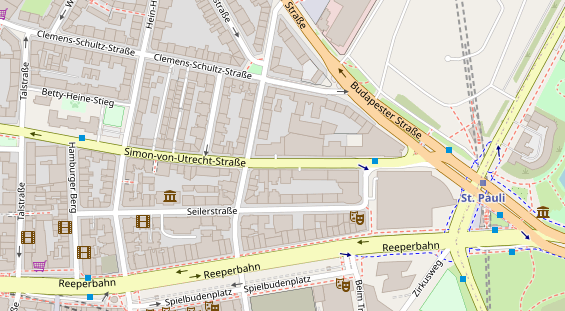 Hochzeitslocation auf Satellitenbild