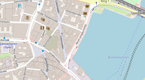 Hochzeitslocation auf Satellitenbild