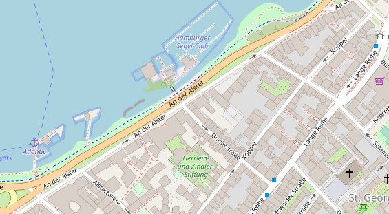 Hochzeitslocation auf Satellitenbild