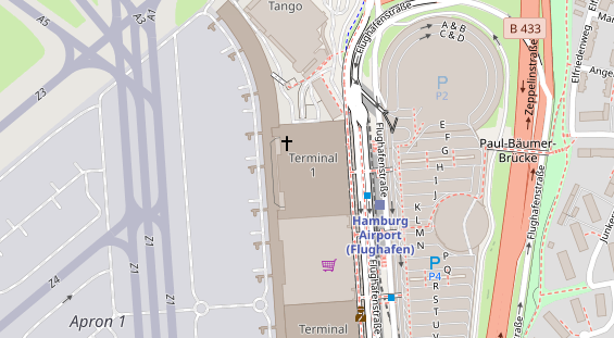 Hochzeitslocation auf Satellitenbild