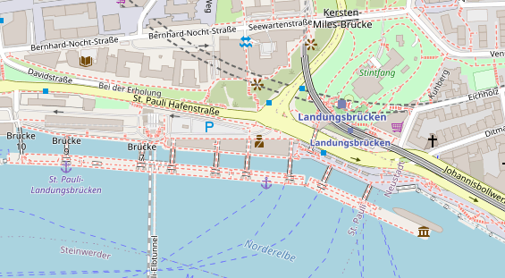 Hochzeitslocation auf Satellitenbild