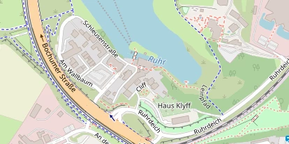 Hochzeitslocation auf Satellitenbild