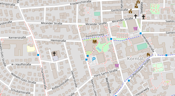 Hochzeitslocation auf Satellitenbild