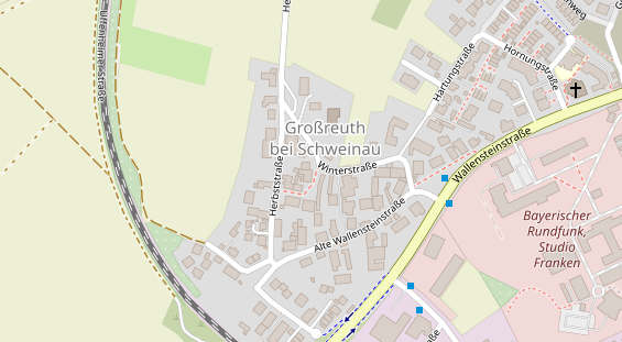 Hochzeitslocation auf Satellitenbild