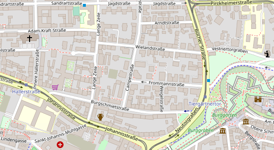 Hochzeitslocation auf Satellitenbild