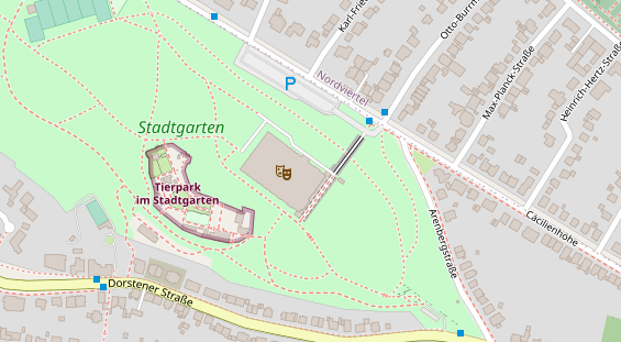 Hochzeitslocation auf Satellitenbild