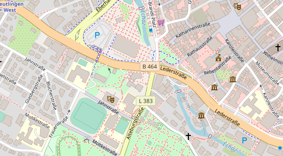 Hochzeitslocation auf Satellitenbild