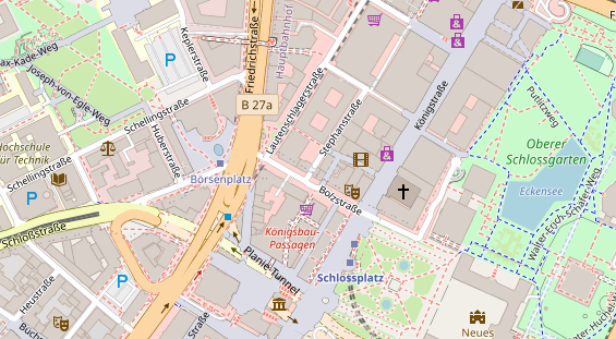 Hochzeitslocation auf Satellitenbild