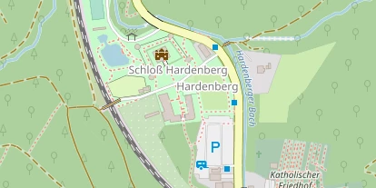 Hochzeitslocation auf Satellitenbild