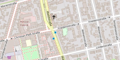 Hochzeitslocation auf Satellitenbild