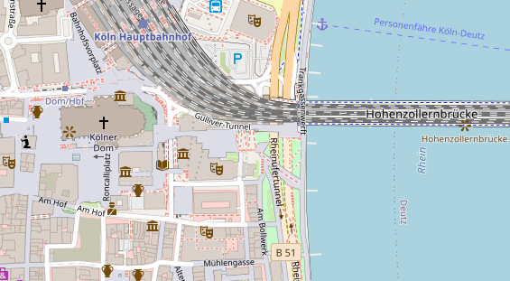Hochzeitslocation auf Satellitenbild