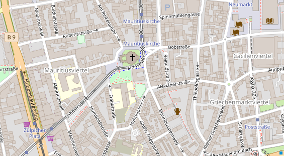 Hochzeitslocation auf Satellitenbild