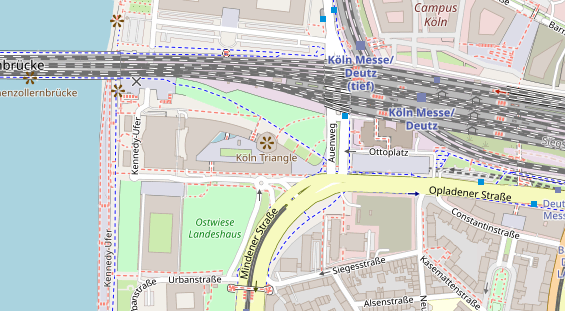 Hochzeitslocation auf Satellitenbild