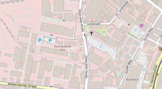 Hochzeitslocation auf Satellitenbild