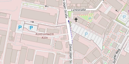 Hochzeitslocation auf Satellitenbild