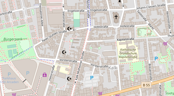 Hochzeitslocation auf Satellitenbild