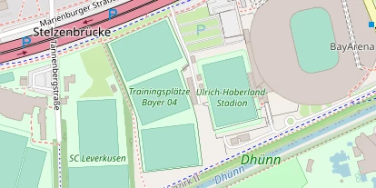 Hochzeitslocation auf Satellitenbild