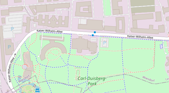 Hochzeitslocation auf Satellitenbild