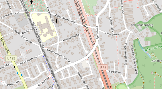 Hochzeitslocation auf Satellitenbild