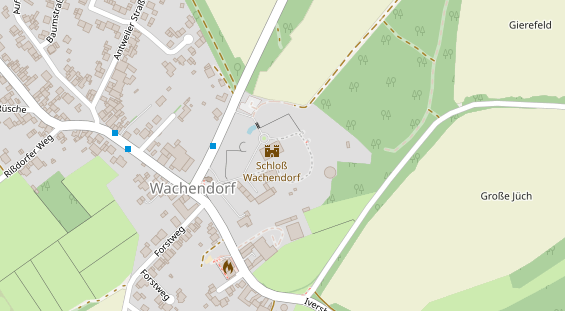 Hochzeitslocation auf Satellitenbild