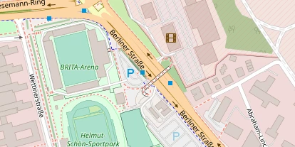 Hochzeitslocation auf Satellitenbild