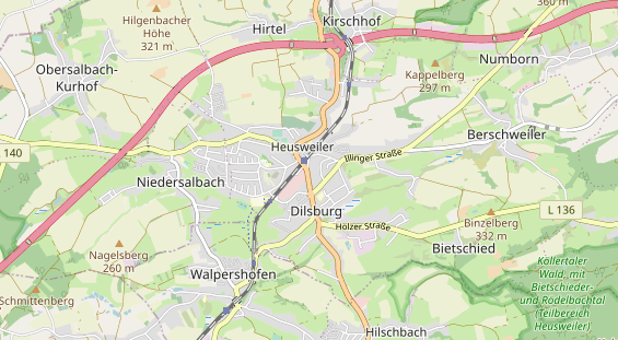 Lieu de mariage sur la carte