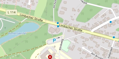 Hochzeitslocation auf Satellitenbild