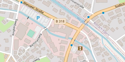 Hochzeitslocation auf Satellitenbild