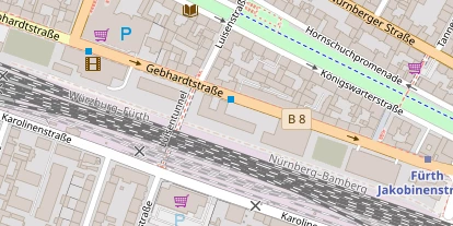 Hochzeitslocation auf Satellitenbild